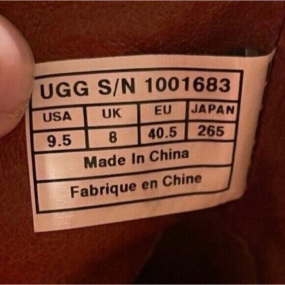 UGG Cosima Studded Brown Leather Heeled Mid-Calf Platform Boots Zip Closure 9.5 - Picture 12 of 13